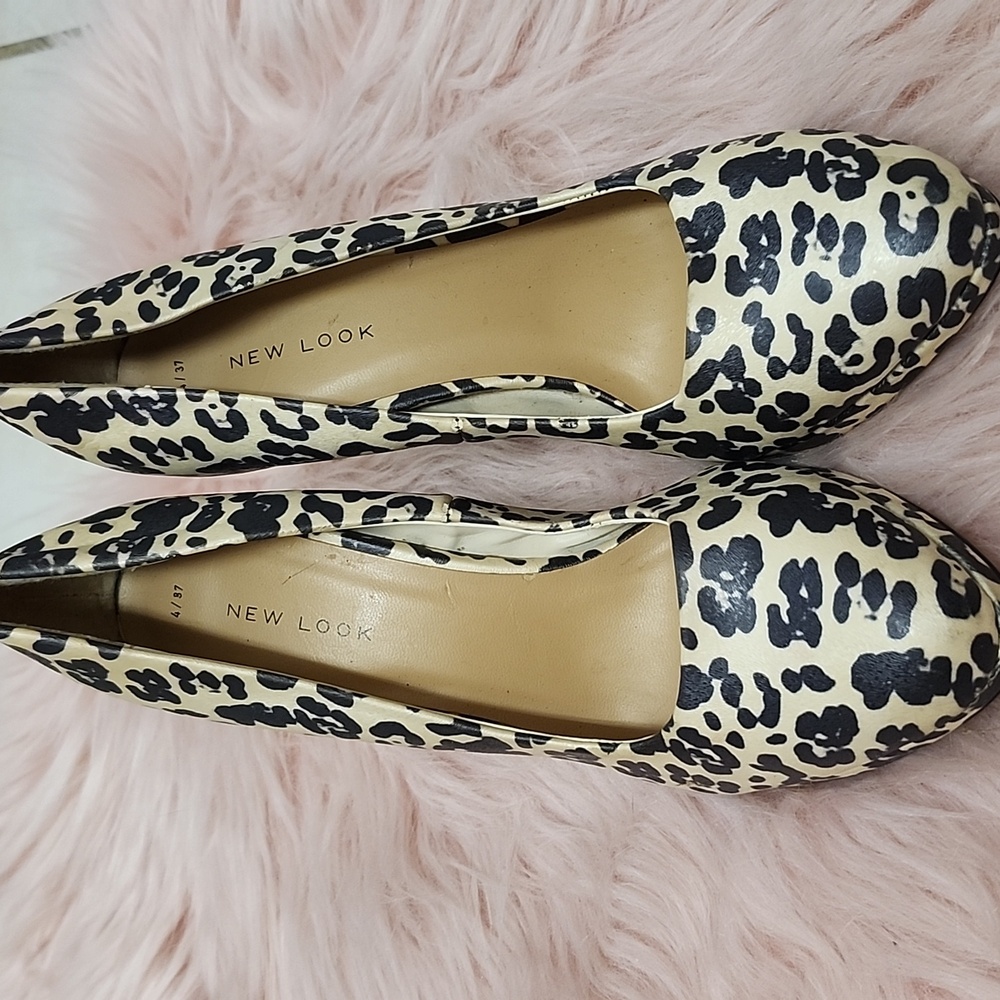 Brand New NEW LOOK ANIMAL PRINT PLATFORM HEELS-7